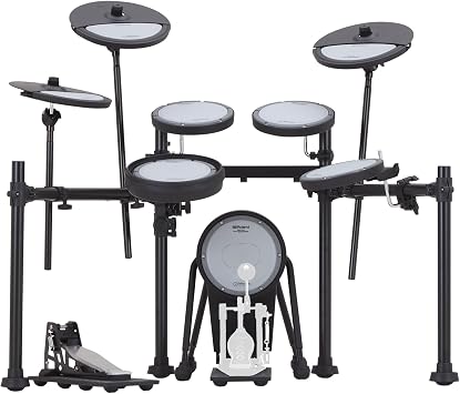 Roland VQD106PADS V-Drums | مجموعة وسادات طبول إلكترونية ذات تصميم هادئ مكونة من 5 قطع | مثالية للتمرين المنزلي | وسادات منخفضة الضوضاء بنسبة تصل إلى 75% | متوافقة مع وحدات الصوت TD-07 وTD-27 وTD-50X وV71