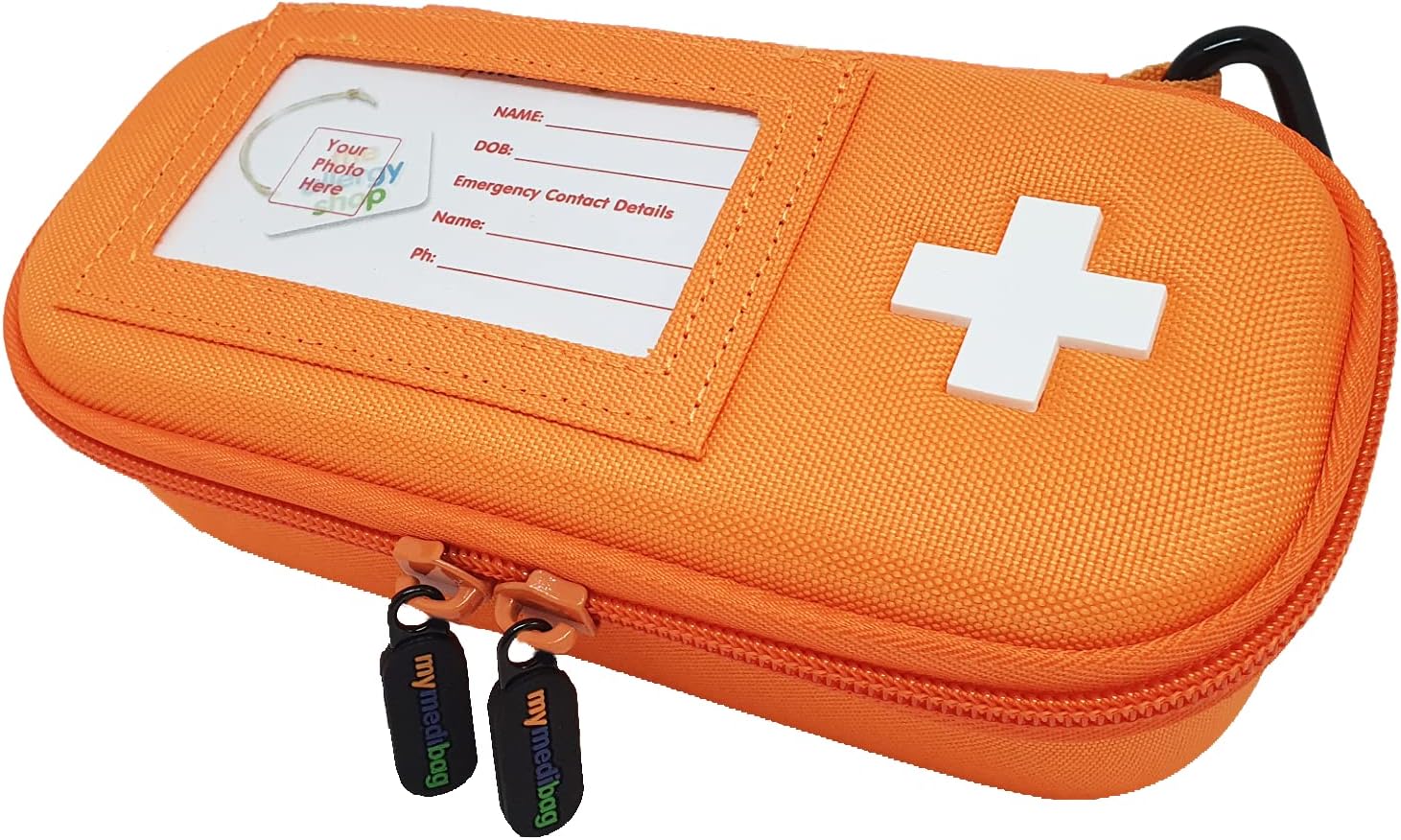 Hardcase Insulated Medication Bag (Standard) - Medical Case for Allergy and Asthma - Inhaler, Spacer, Epipen Carry Case and More - Highly Visible and Noticeable in Emergencies