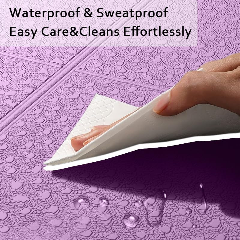 Foldable Yoga Mat & Travel Exercise Pad - Waterproof TPE Outdoor Mat for Hiking, Beach, and Picnics - Portable, Non-Slip Floor Mat for Yoga on the Go Camping Mat image 3