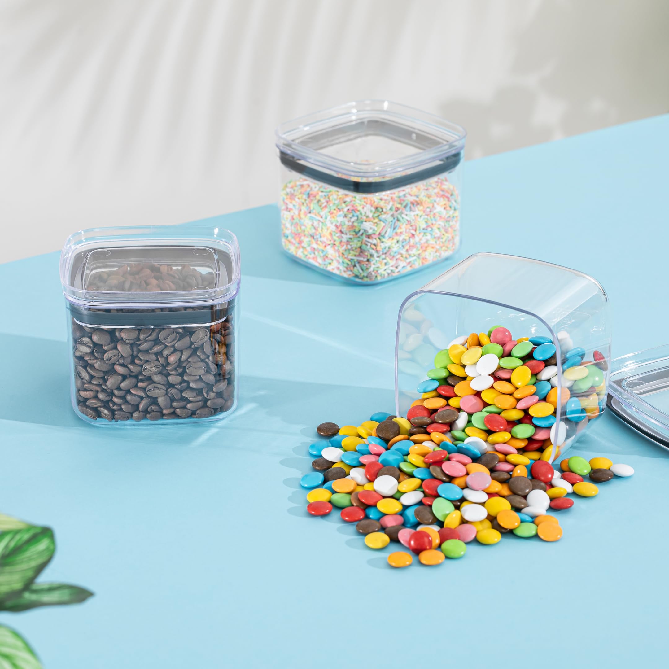 24-teiliges Vorratsdosen Set, Luftdicht, BPA-frei, Transparent, Größen: 700 ml, 1000 ml, 1400 ml, 2100 ml