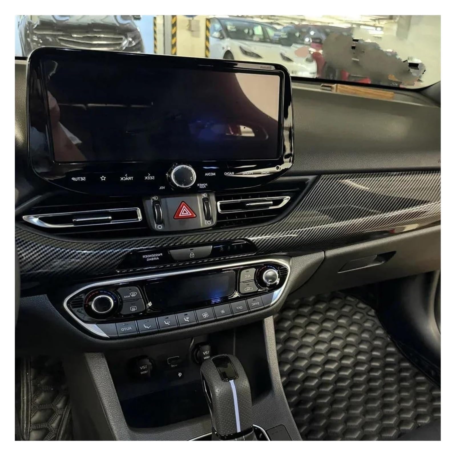Decoration Interior Trim for Hyundai for I30 N Car Cover Trim LHD Interior Dashboard Console Decoration(Dashboard Trim)