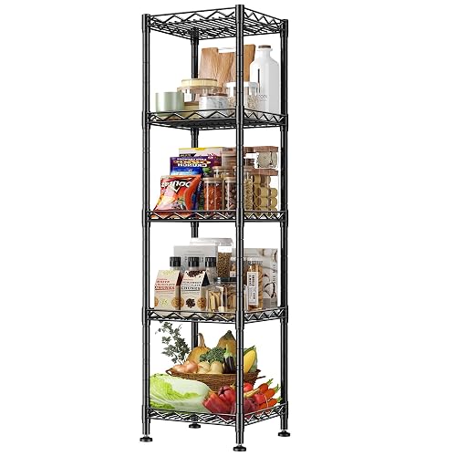 DurayLoly 5 Tier Storage Shelf Metal product photo (Garage & Utility Shelving) — ScooterReviewPro review