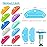 LOVEINUSA Toothpaste Tube Squeezer Dispenser, 10PCS Toothpaste Roller Squeezer Tool Tooth Paste Cap Holder for Bathroom, Assorted Colors