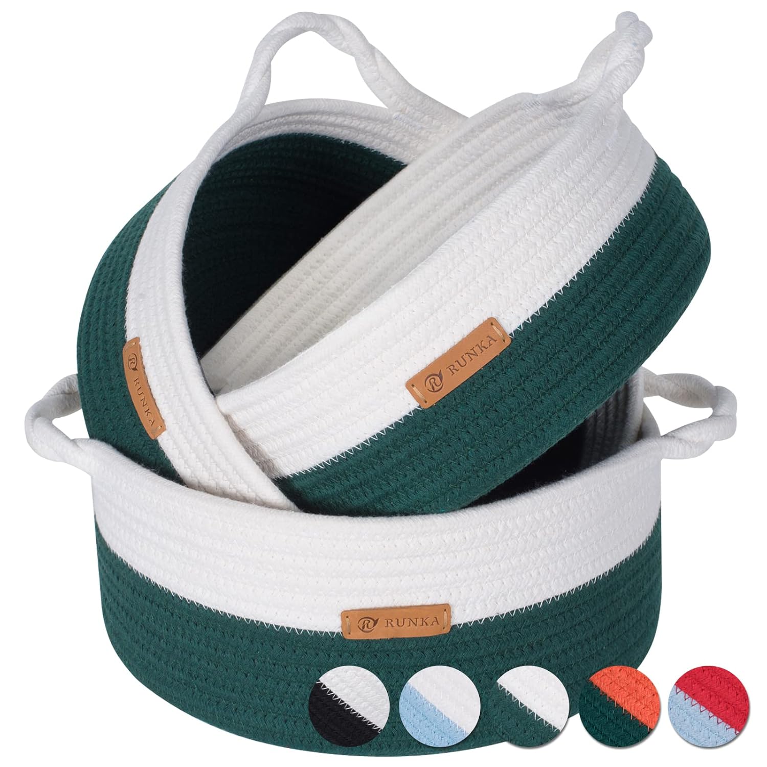 R RUNKA Small Baskets for Storage Set of 3,Baby Baskets