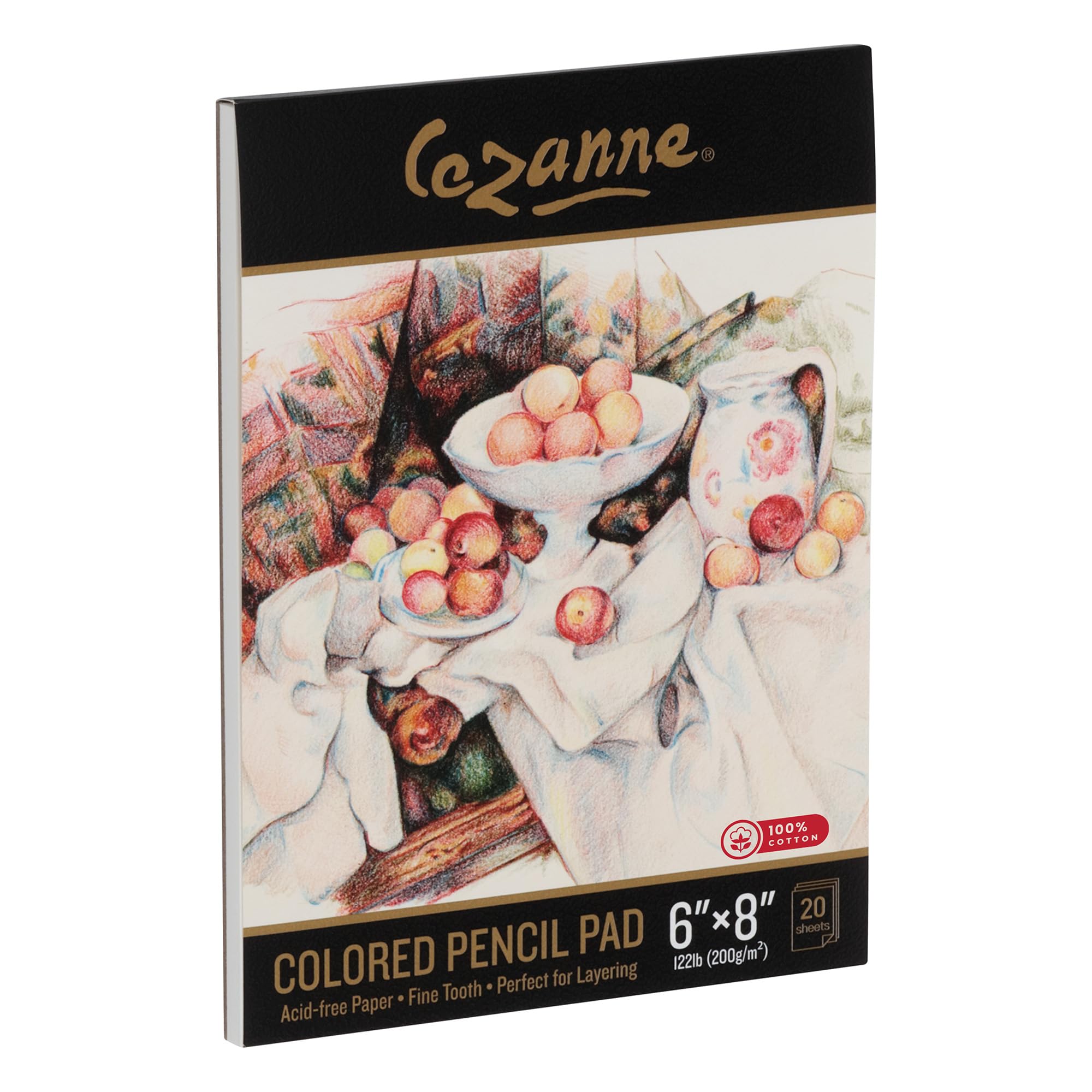 Amazon.com: Cezanne 100% Cotton Colored Pencil Sketch Pad - 6x8