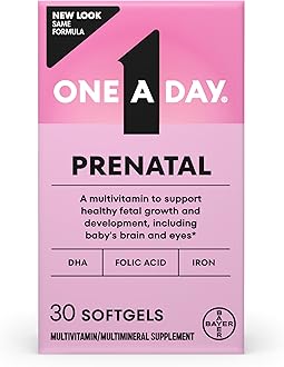 Prenatal Vitamins- Folic Acid, Iron, Omega- 3 (DHA), Pregnancy Vitamins for Women, Prenatal Multivitamin for Mom and Baby Support, Pregnancy Must Haves 30 Ct (Packaging May Vary)