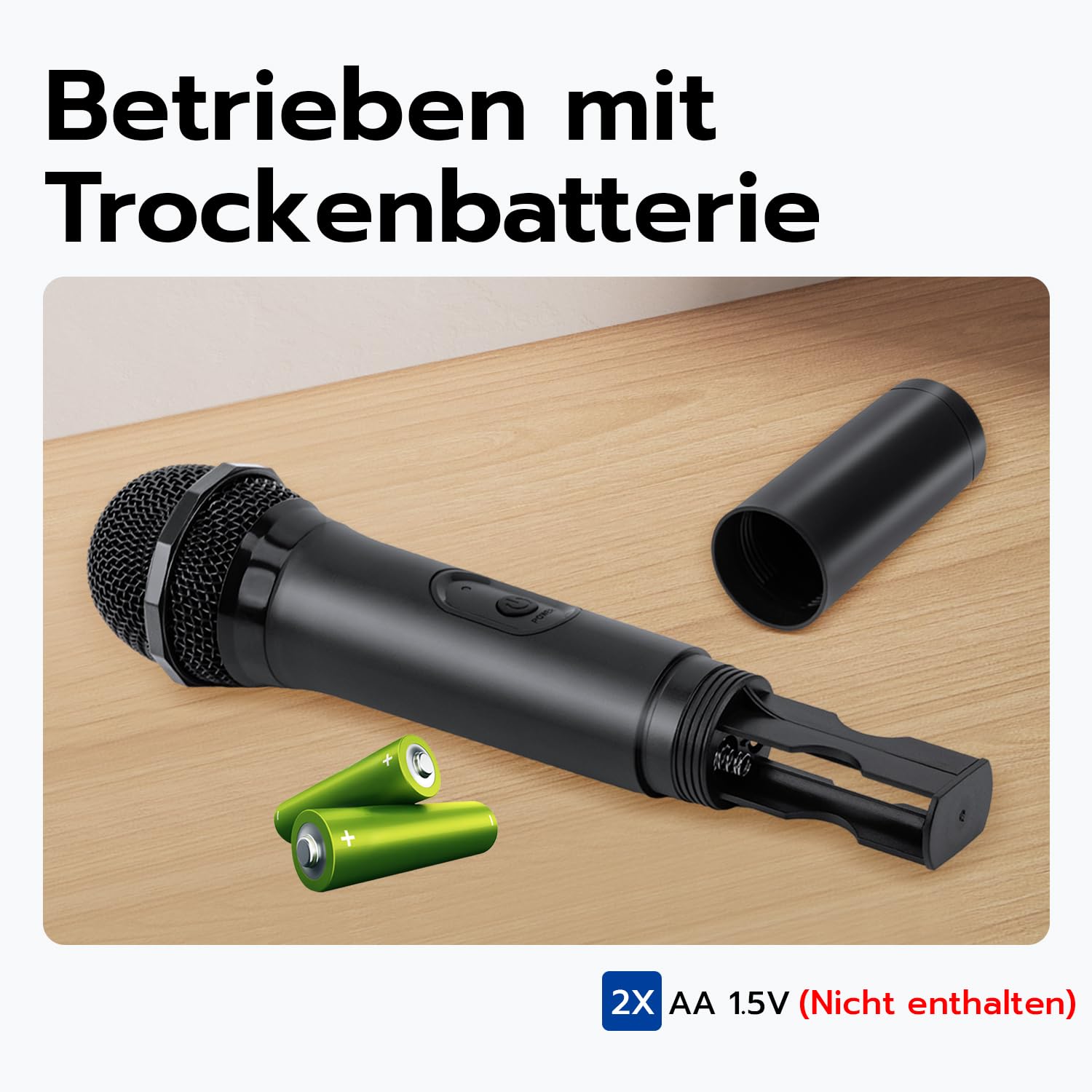 Mcbazel 2 Stück Kabelloses Gaming-Mikrofon mit Niedriger Latenzzeit für PS5, PS4 (Pro), PS3, PS2, Xbox (Series X/S, One, 360), Nintendo Switch (OLED, Gen 2), Wii (U-Modell), PC