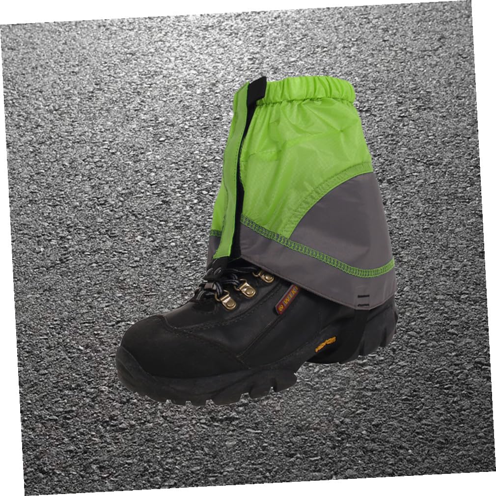 Kisangel 2paires Guêtres Impermeables Légères pour Randonnée Et Activités Extérieures Ankle pour Chaussures Vert Et Pratiques Et Compactes