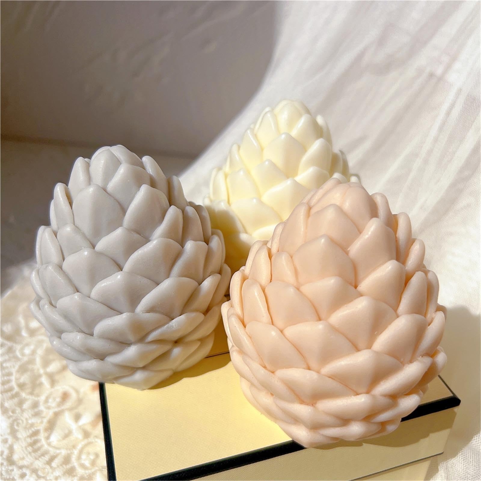 Moldes Para Velas Molde de vela silicona con cono pino