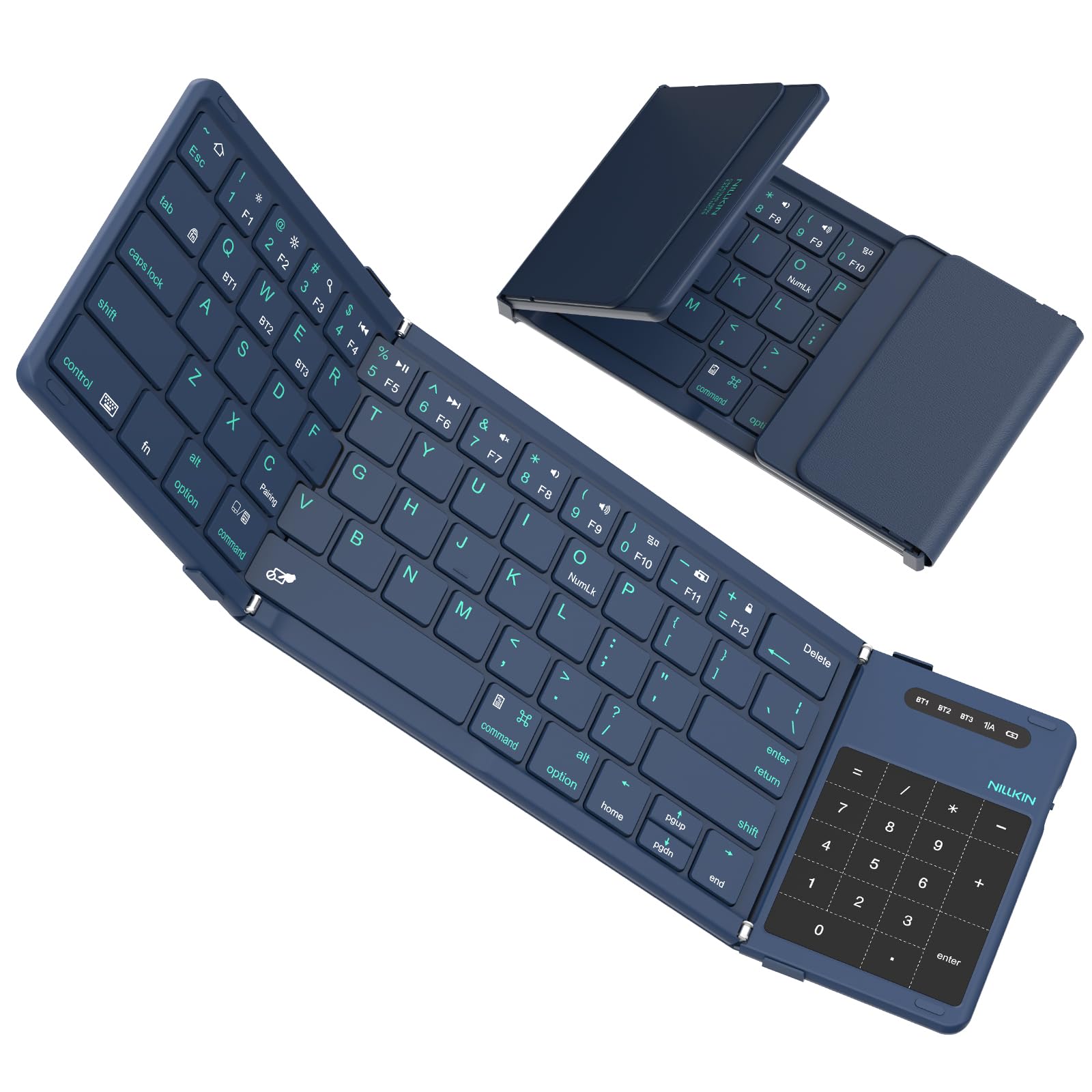 Nillkin 折りたたみ式Bluetoothキーボード(カラー：ブルー) Amazon.co.jp: 【2026年最新型】Nillkin 【公式直営店】 キーボード