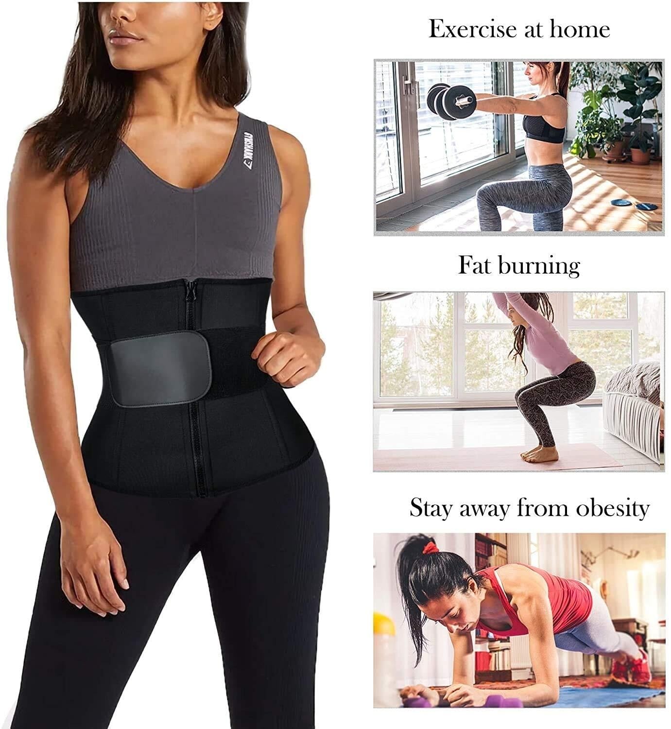 Pasek Lędźwiowy Pas Do Ćwiczeń Talii, Kontrola Brzucha, Gorset Wyszczuplający, Trymer, Sauna, Pot, Modelujący Sylwetkę, Trening Pleców Kręgosłupa(Large)