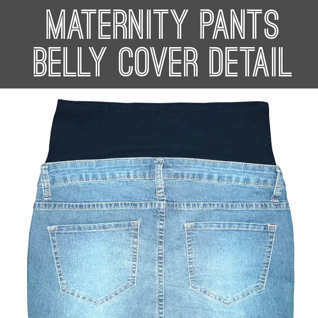 Hybrid & Company Maternity Women's Super Comfy Ultra Stretch Skinny Jeans - Image 4