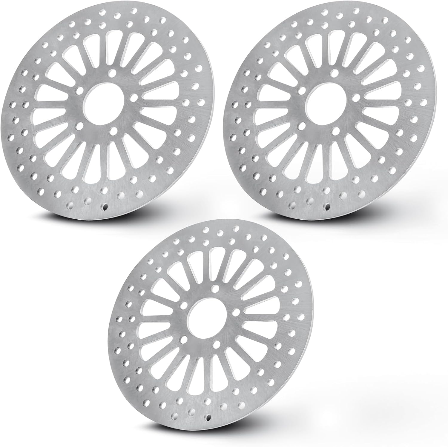 Youxmoto 11.5 Brake Rotors (2pcs Front + 1pc Rear), 2000-2007 for Harley Road King Street Glide Electra/for Night Train/for Fat Boy/for Softail Standard, for Sportster Super Glide/for Low Rider