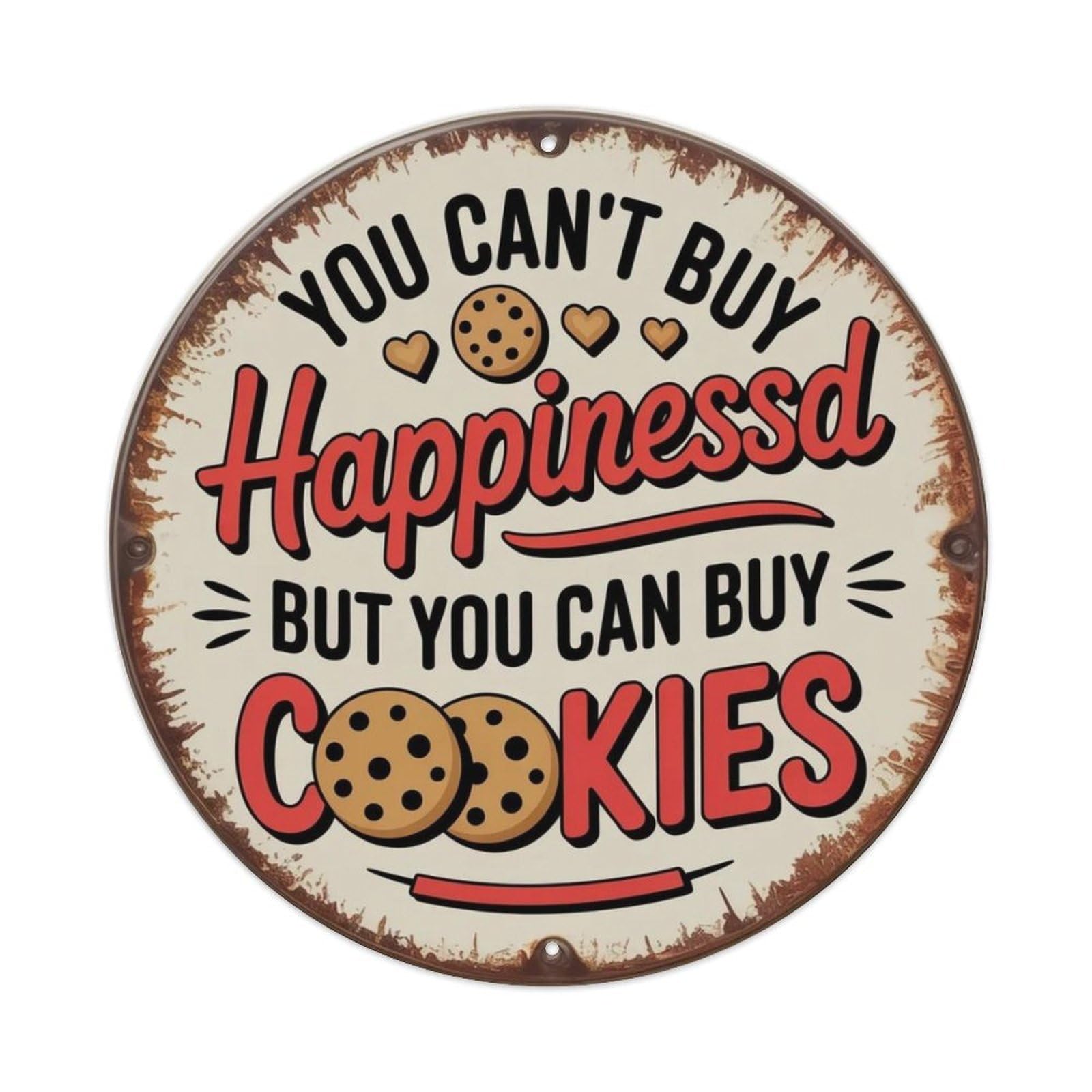 Cookie Lover Metal Tin Sign Plaque