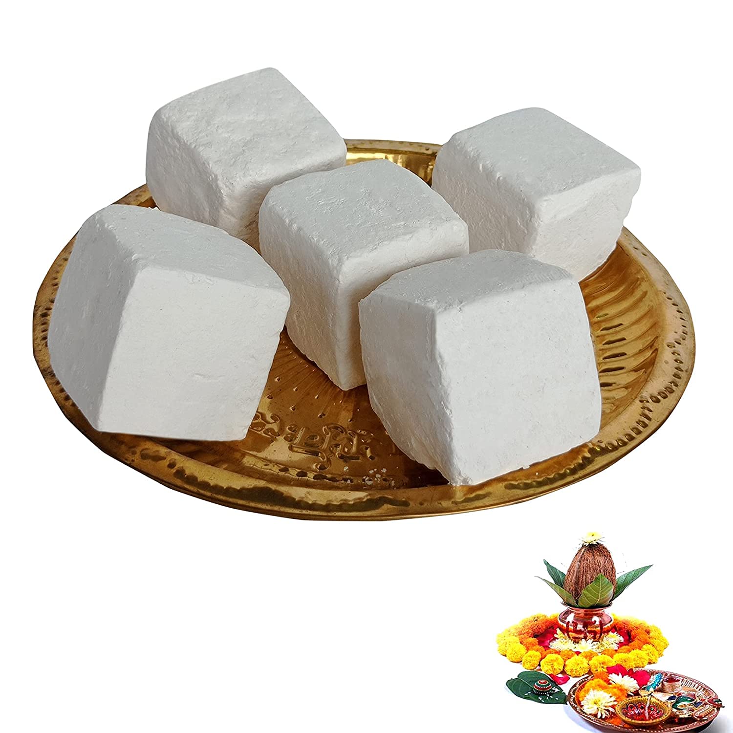 Vinarghya – Khada Bhasma Safed/Bhasma Khada/Vibhuti/Vibhuthi Khada/Vibhoothi/Vibhooti/Thiruneeru/White Holy ash Cube – 100g 1