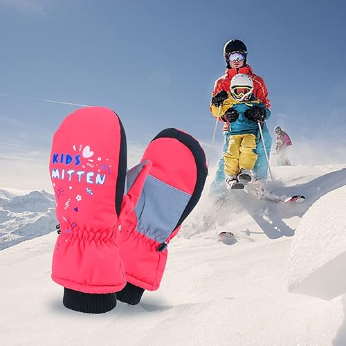 Miniatura 6 de EVBEA Guantes de nieve para hombre y mujer, impermeables, para invierno, cálidos, para esquí, snowboard, guantes para mujer