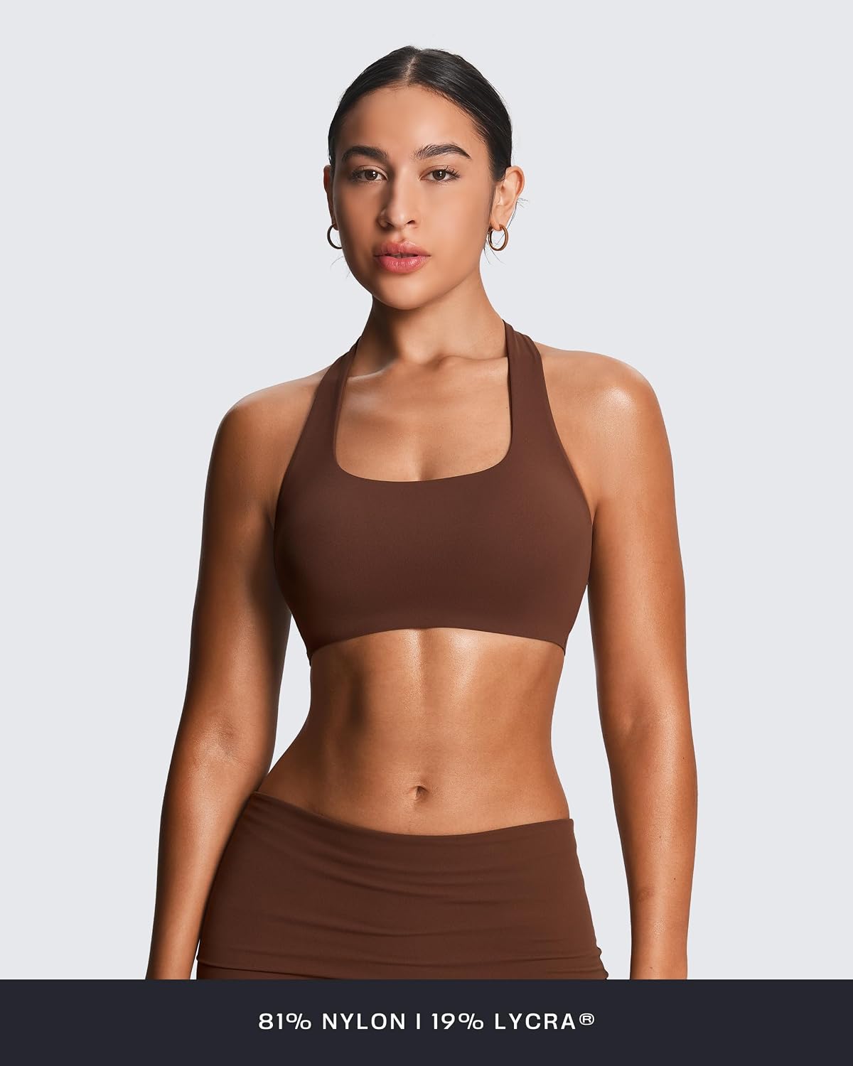 Aoxjox Women's Workout Sports Bras Fitness Training Gym Athlenza T-Back Bra Lumastretch™ Yoga Crop Tank