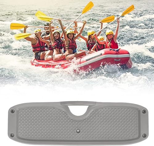 Miniatura 3 de Placa de popa de montaje en motor, soporte de motor de montaje fuera de borda, ligero y ampliamente utilizado PVC resistente para goma Dinghy (gris)