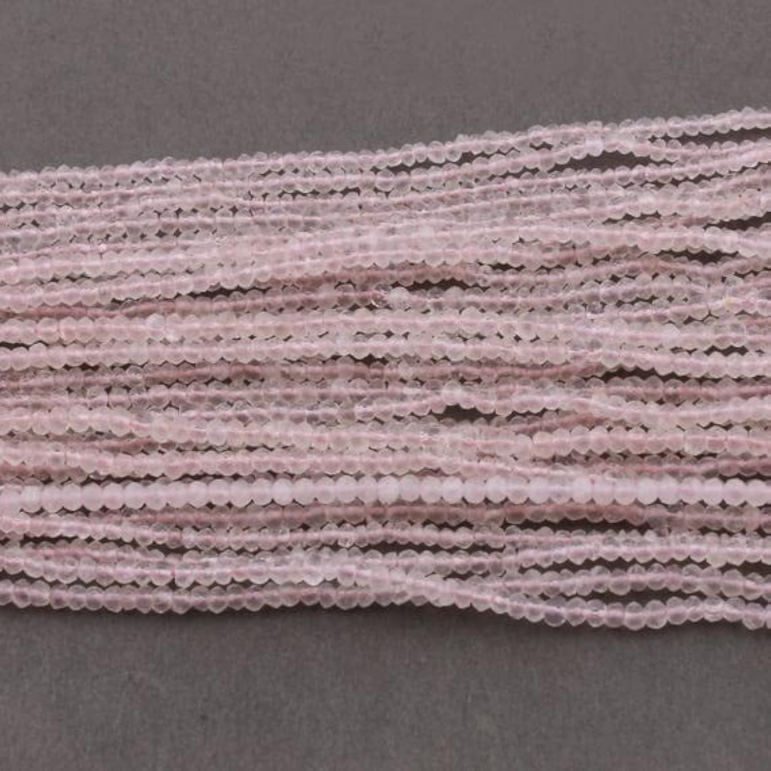 Rose quartz 3mm sans défaut de perçage pour en finir avec les fils bloqués en création