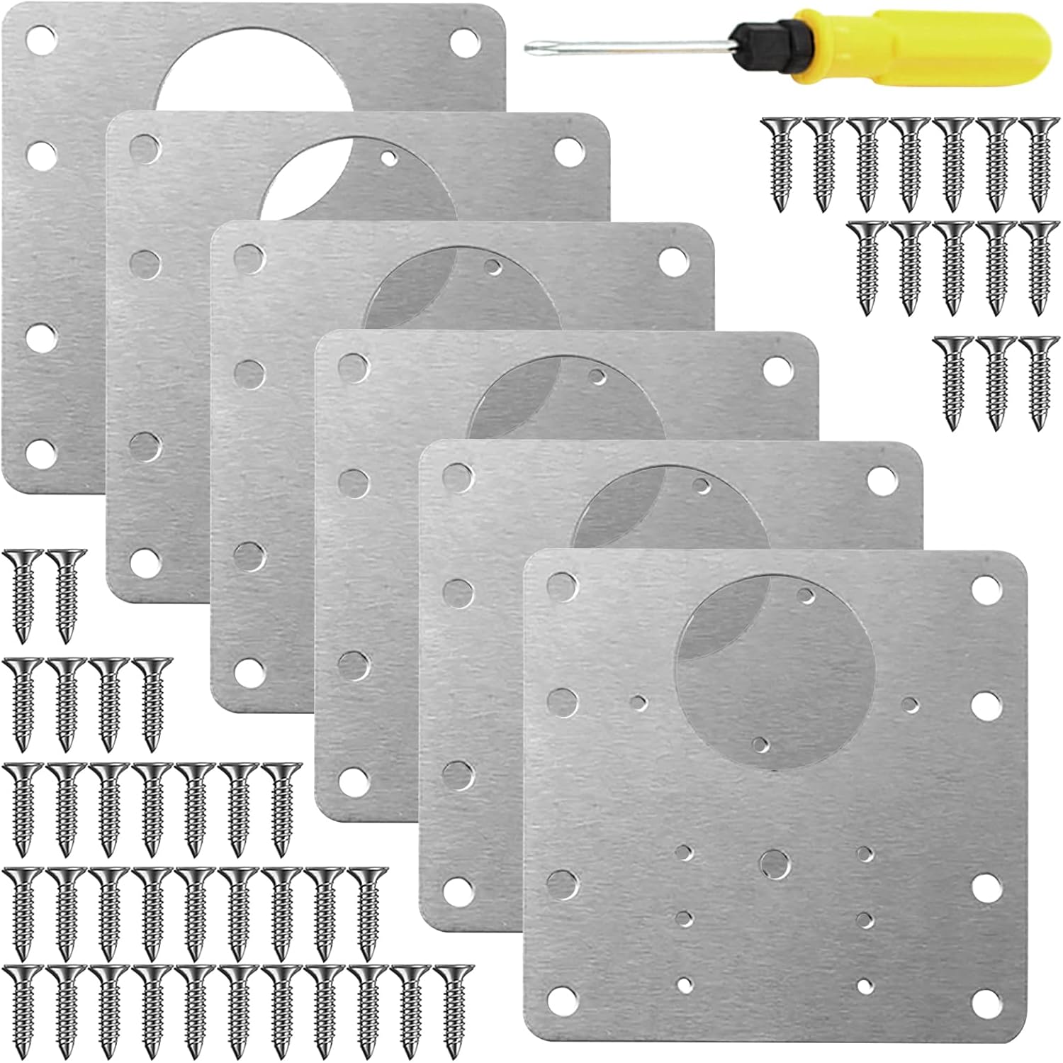 Hinge Repair Plate Kit with Holes Kitchen Units Door Hinges