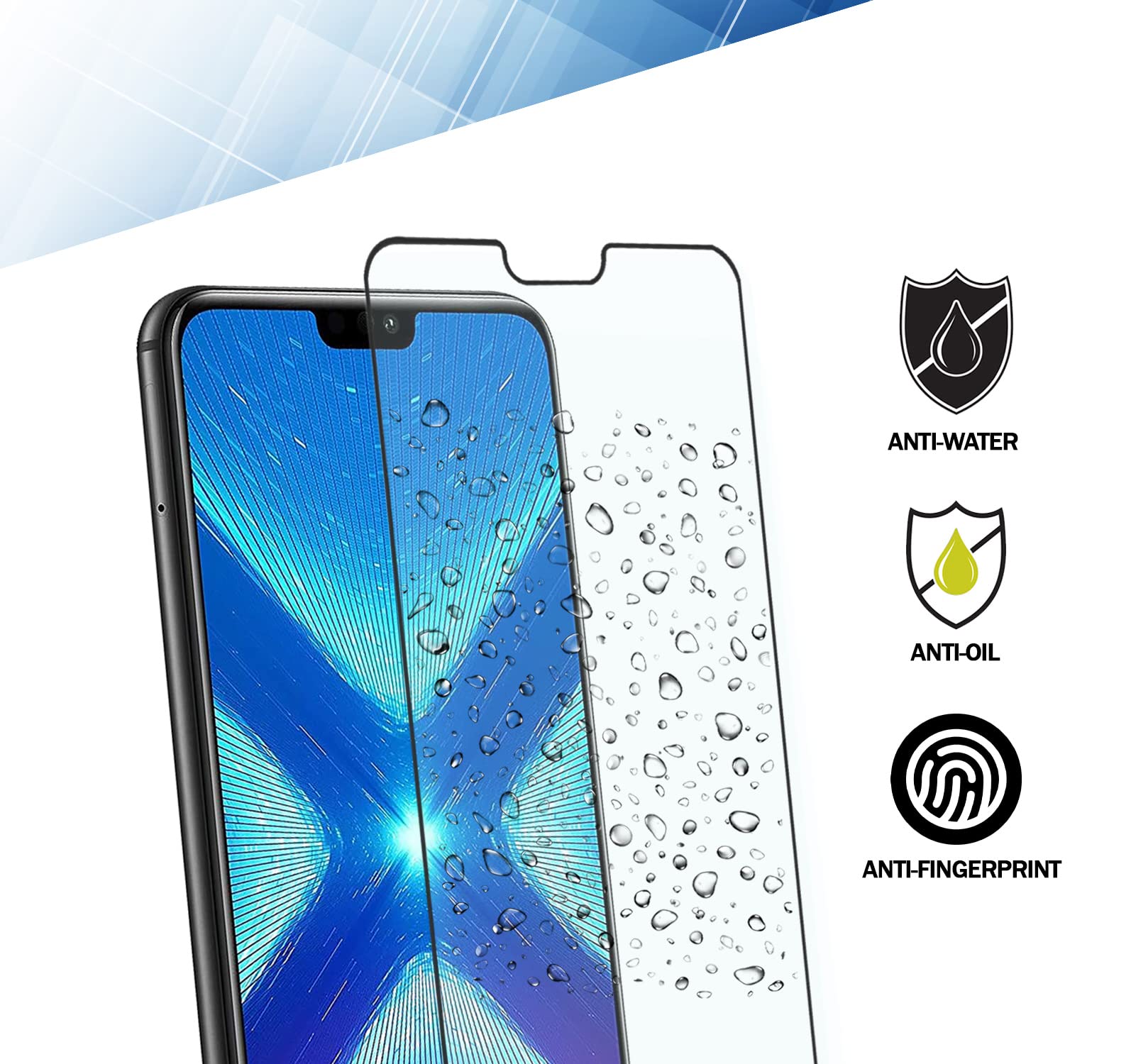 Pellicola Vetro Temperato Huawei Mate 20 Lite Ecenone Pellicola Protettiva In Vetro Temperato Per Huawei Protezione Schermo 9H