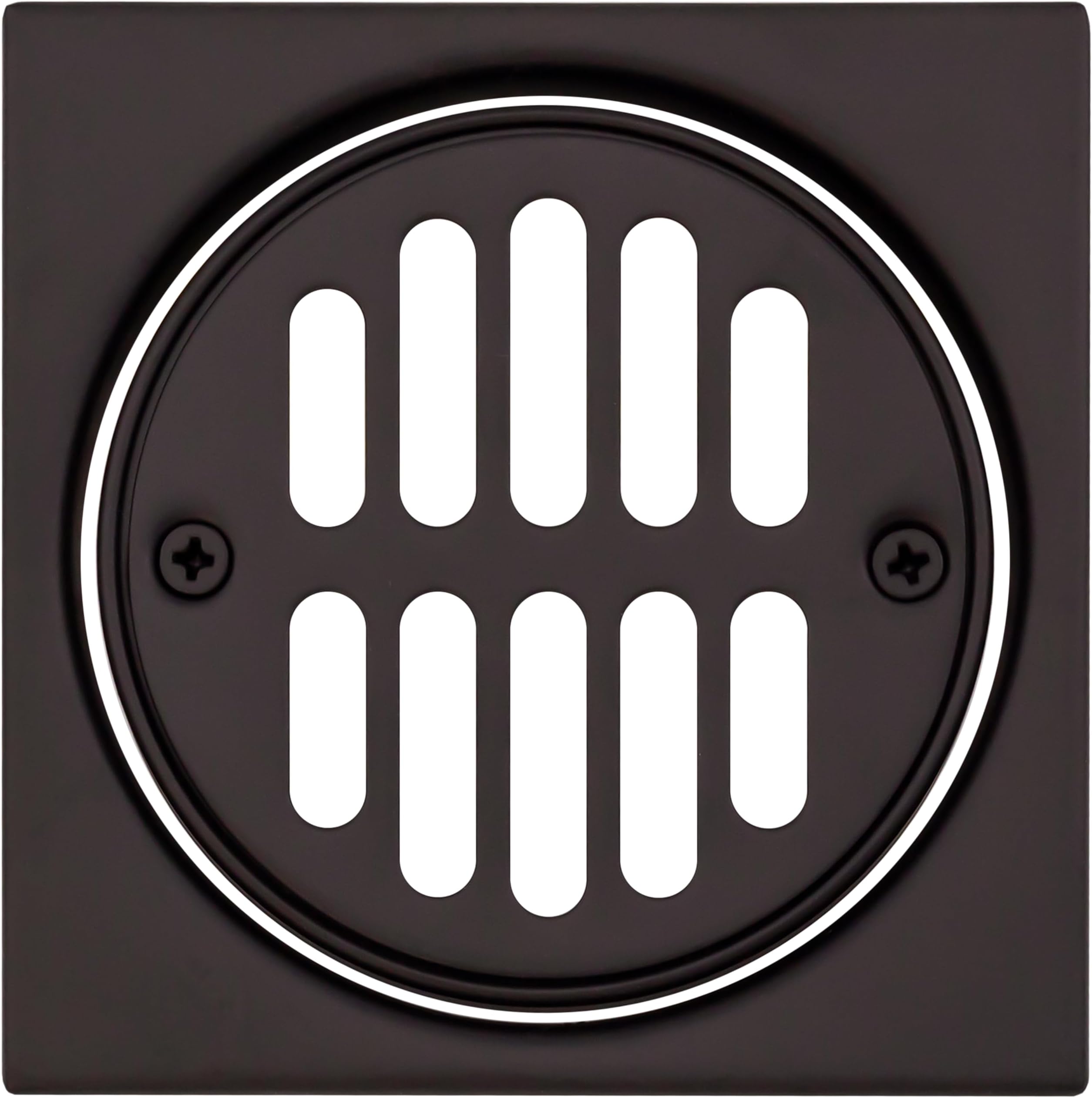 Westbrass Shower Strainer Set Square with Crown, Oil Rubbed Bronze, D313-12