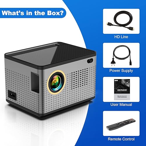 Miniatura 7 de Mini proyector 5G portátil con WiFi y Bluetooth, proyector de película HD 1080P para iPhone, portátil