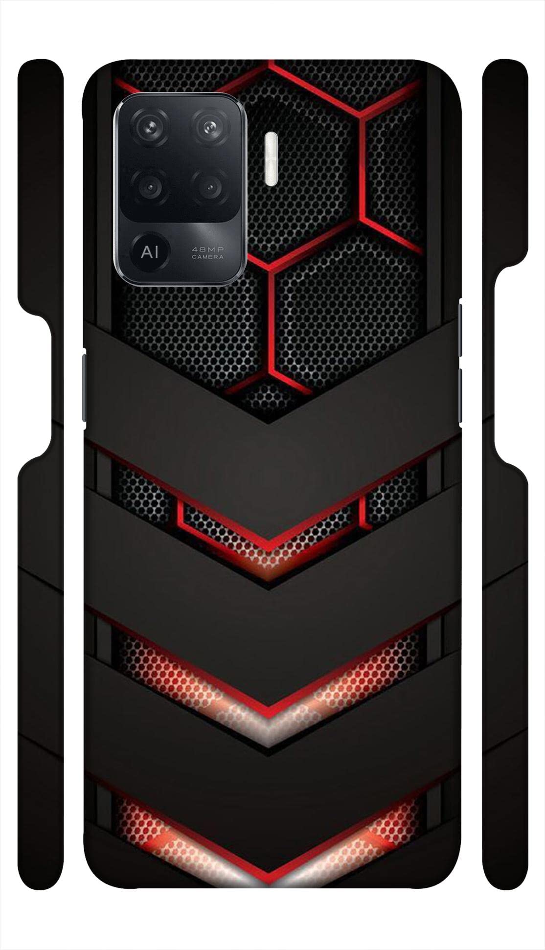 DASP | Designer Back Case Cover for Oppo F19 Pro | Gaming Red Black | (B09XKGTJKM) Amazon Price History, Amazon Price Tracker