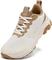 Tênis feminino com bico largo, suporte de arco, ultraleve, antiderrapante, para caminhada, corrida, treino, academia, tênis, diabético, zero drop