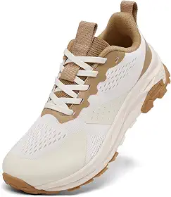 Tênis feminino com bico largo, suporte de arco, ultraleve, antiderrapante, para caminhada, corrida, treino, academia, tênis, diabético, zero drop