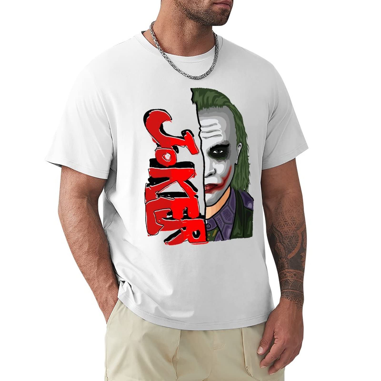 Amazon.co.jp: Tシャツ メンズ ジョーカー 半袖 インナーシャツ 夏服