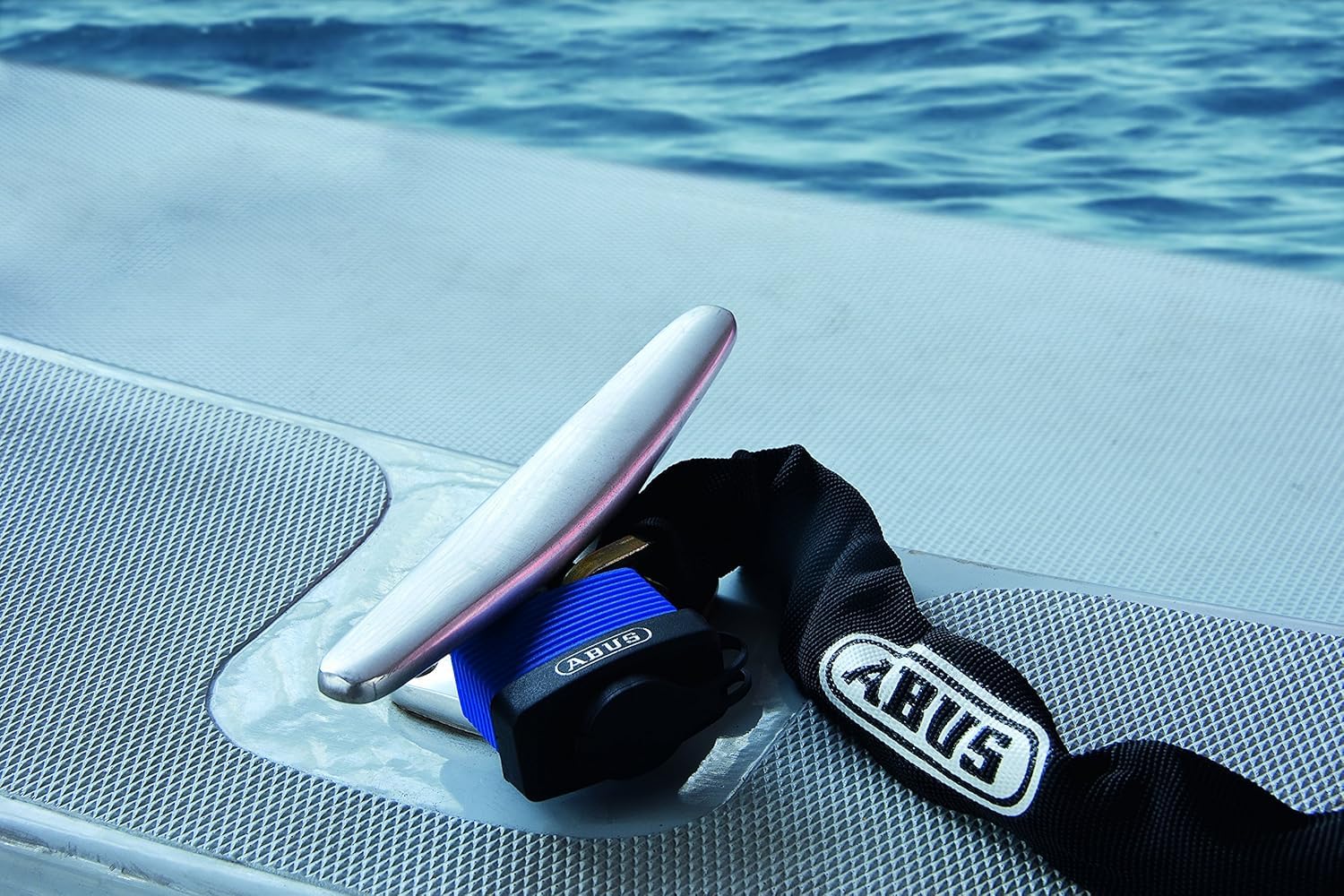 Abus 70IB/45 C KAx2 azul todo tipo de clima candado cuerpo de latón macizo, con Tapa para el mal tiempo y candado con grillete de acero inoxidable con llave, Conjunto de 2