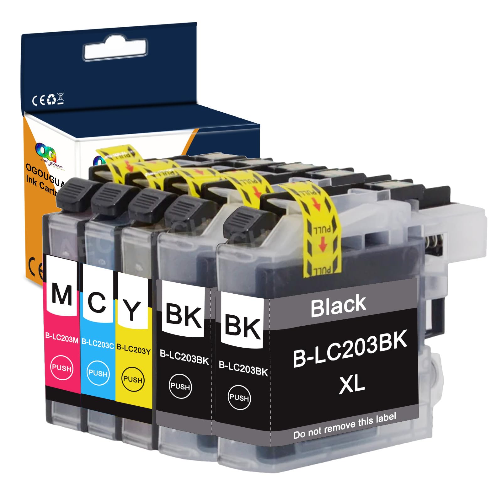 Compatible Ink Cartridge Replacement for Brother LC203XL LC201XL LC203 LC201 to use with MFC-J480DW MFC-J880DW MFC-J4420DW MFC-J680DW MFC-J885DW (2