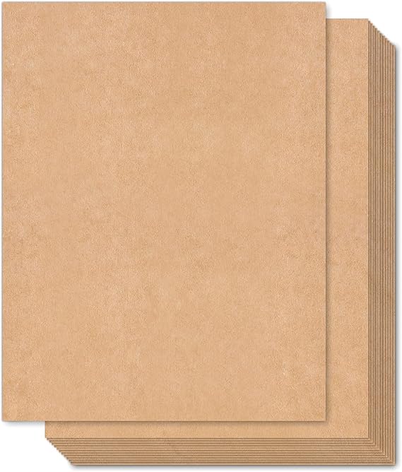 Brown Kraft Cardstock Thick Paper 100 Sheets, Ohuhu 8.5" x 11