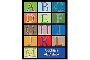 Personalized Paperback Children's ABC Book with Customized Kid’s Name, Hair Color, Gender, and More
