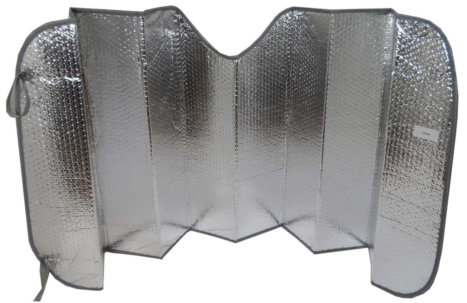 Large Windshield Sun Shade | 27" x 67" (68.6 cm x 170.2 cm) | Silver Reflective | Fits Trucks, Vans, RVs | UV Protection