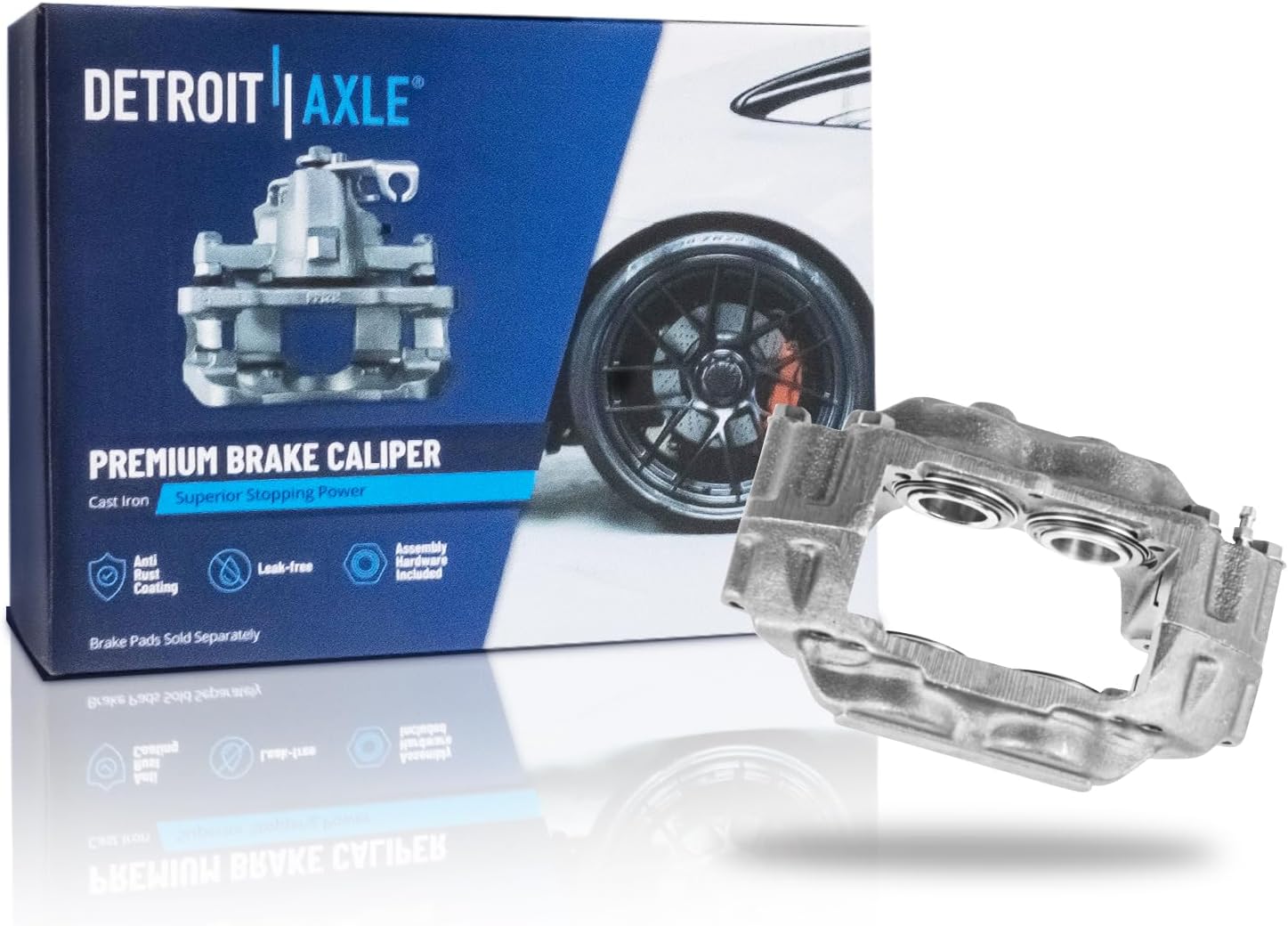 Detroit Axle - Front Right Brake Caliper for 2004-2007 Subaru Impreza, Passenger Side Disc Brake Caliper 2005 2006 Replacement