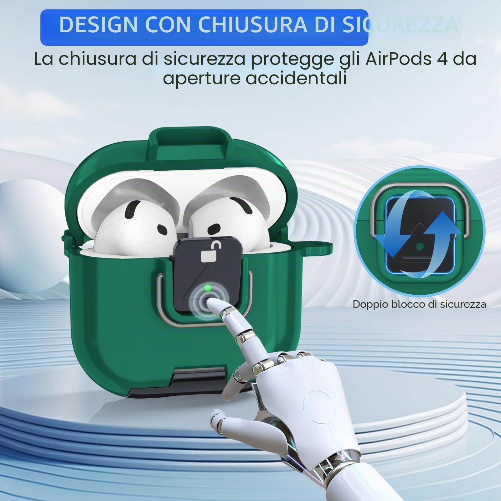 Custodia protettiva in TPU per AirPods 4 in TPU flessibile con protezione antiurto e abrasione - Include portachiavi + penna pulita, compatta e leggera per l'uso quotidiano (rosa Custodia protettiva in TPU per AirPods 4 in TPU flessibile con protezione antiurto e abrasione - Include portachiavi + penna pulita, compatta e leggera per l'uso quotidiano (rosa