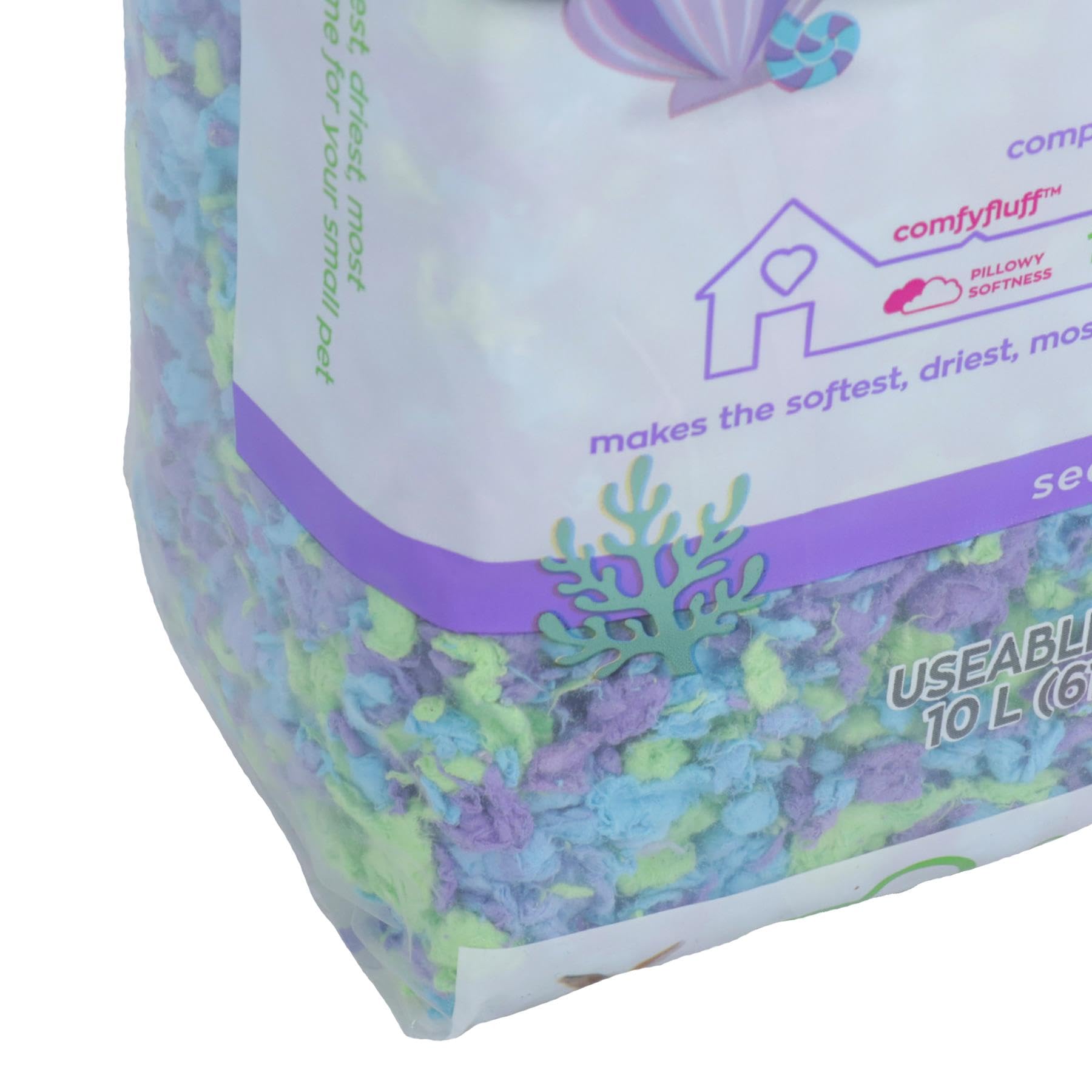 AB Tools Meerglas-Einstreu für Kleintiere, Meerkaninchen, 10 l, 99 % staubfrei, 4 Stück