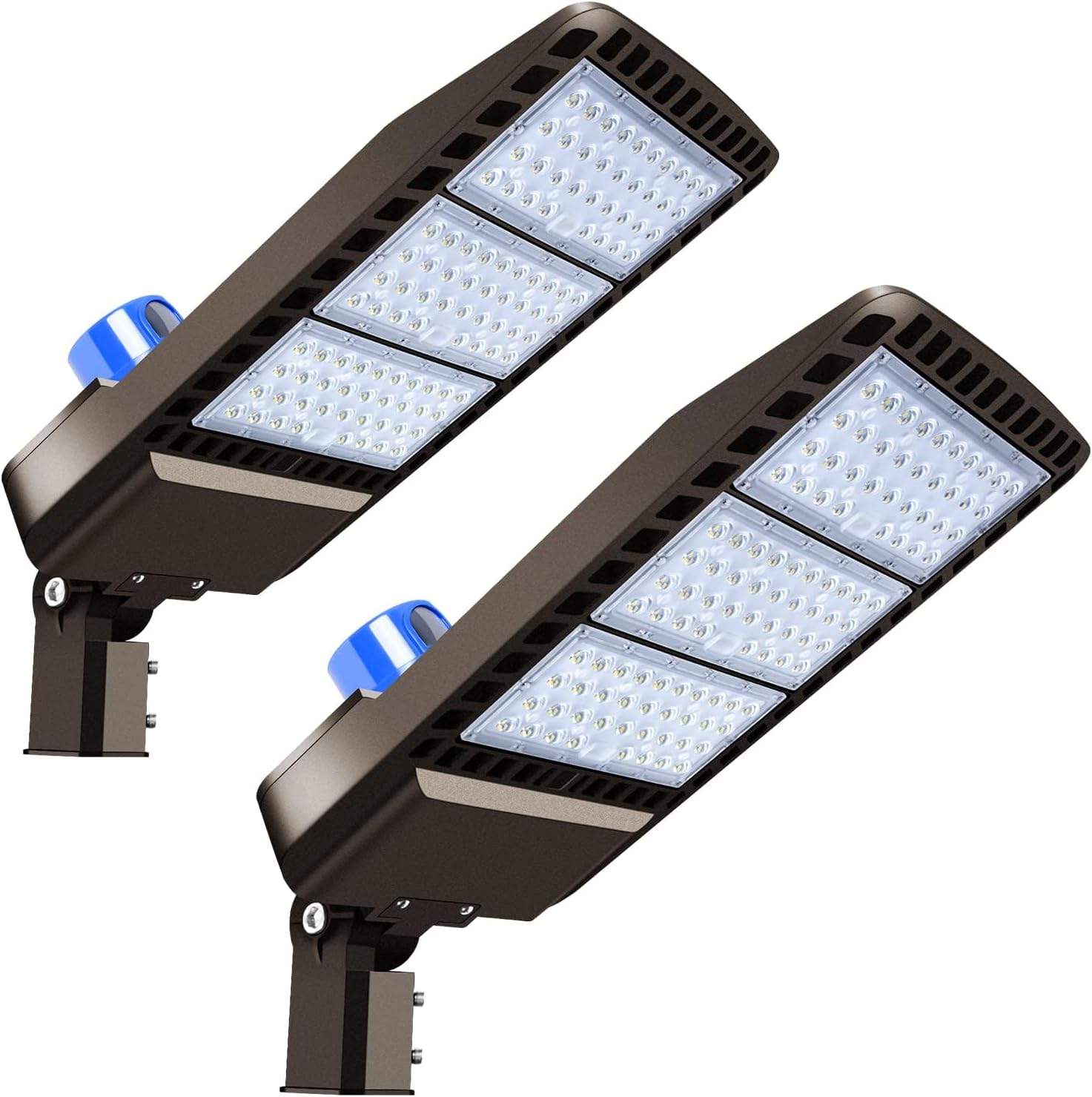 Juyace 2 Pack 300W LED Parking Lot Outdoor Slip Fit Mount Light for Street