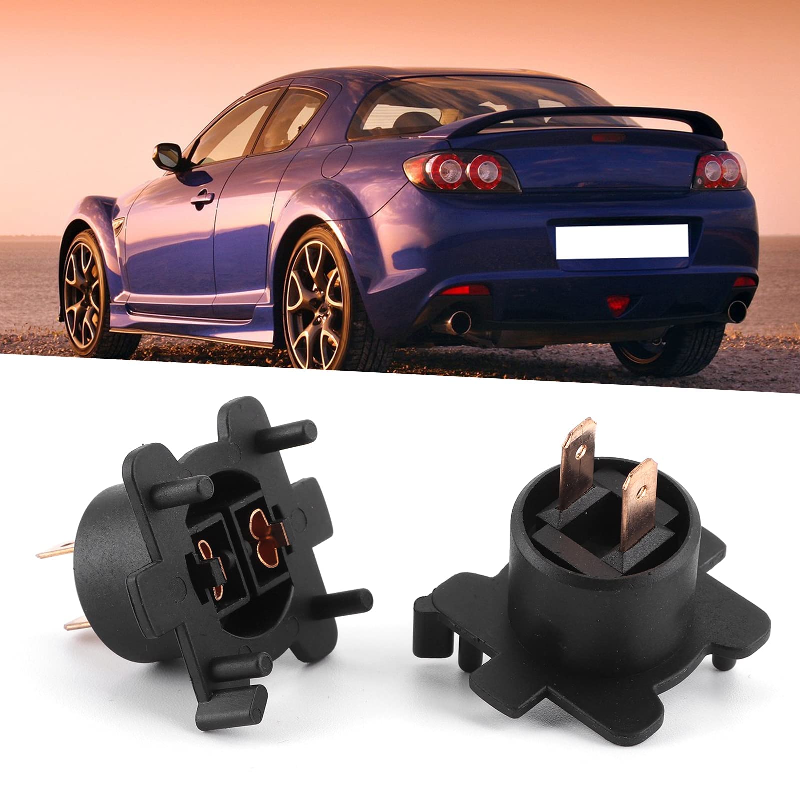 YINETTECH 2Pcs Supports Douille Phare Voiture - Adaptateurs Ampoule G14H51 Mazda MX5 Miata CX7 RX-8