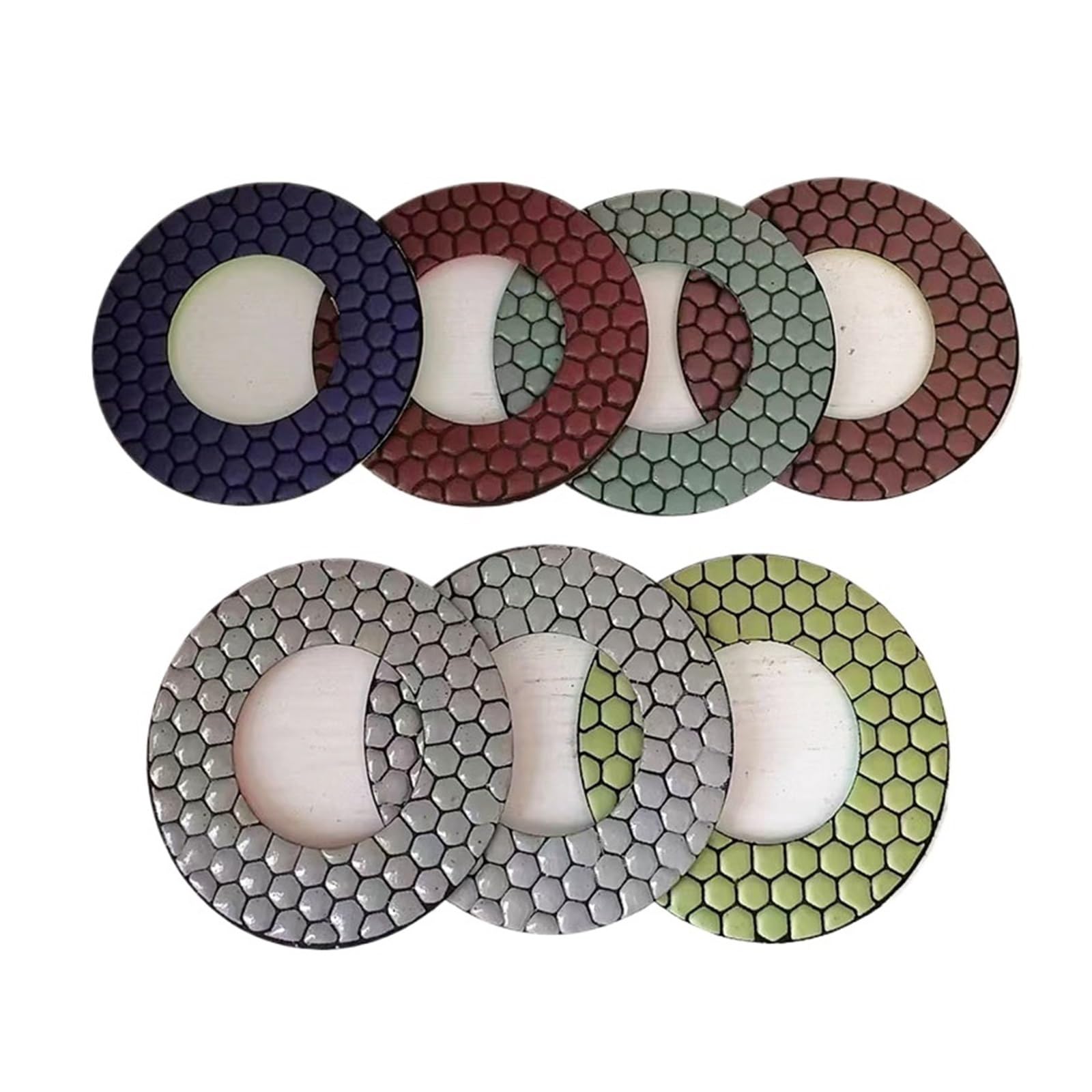 5-calowa sucha tarcza polerska do marmuru, elastyczna, diamentowa granitu, żywiczna betonu wanglan(800_1 SET_5 INCH 130MM)
