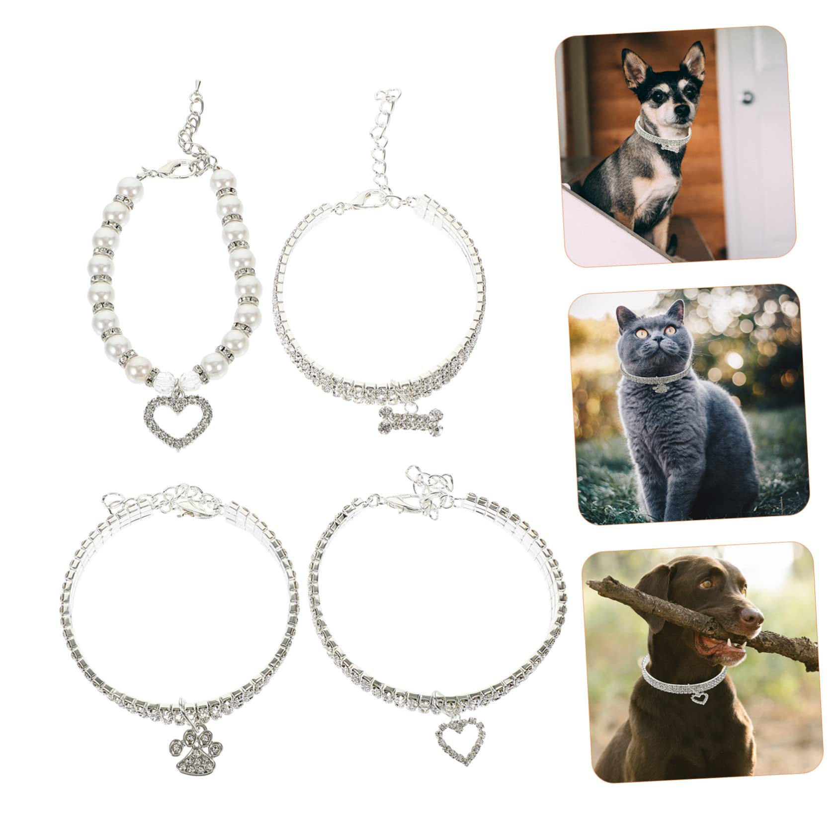 FRCOLOR 12stücke Teiliges Katzenhalsband Tragbare Halsketten Für Katzen Dekorative Und Widerstandsfähige Für Kätzchen Zubehör Für Haustierfotos Und Besondere Anlässe
