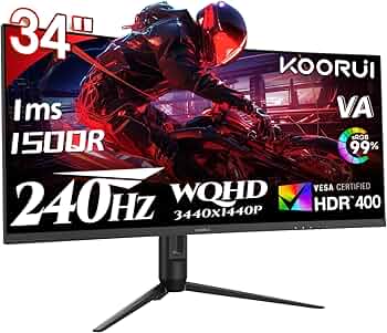 34インチ 湾曲モニター 240Hz Amazon.co.jp: KOORUI 34インチ 240Hz 超ワイド 湾曲ゲーミング