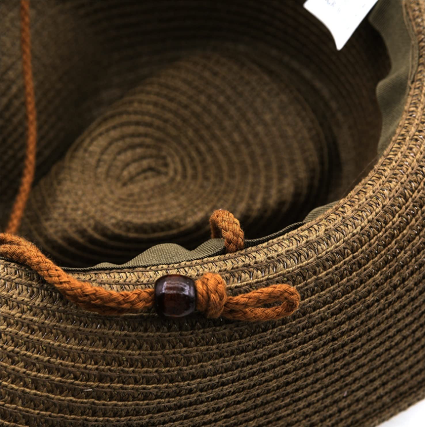 Sombrero Playa Sombrero de Paja Gorro Playa Sombrero De Paja De Panamá Natural Sombrero De Vaquero De Verano Sombrero De Sol De Playa De Ala Ancha Sombrero de Sol ( Blue : Bruin , Size : 56-58cm )