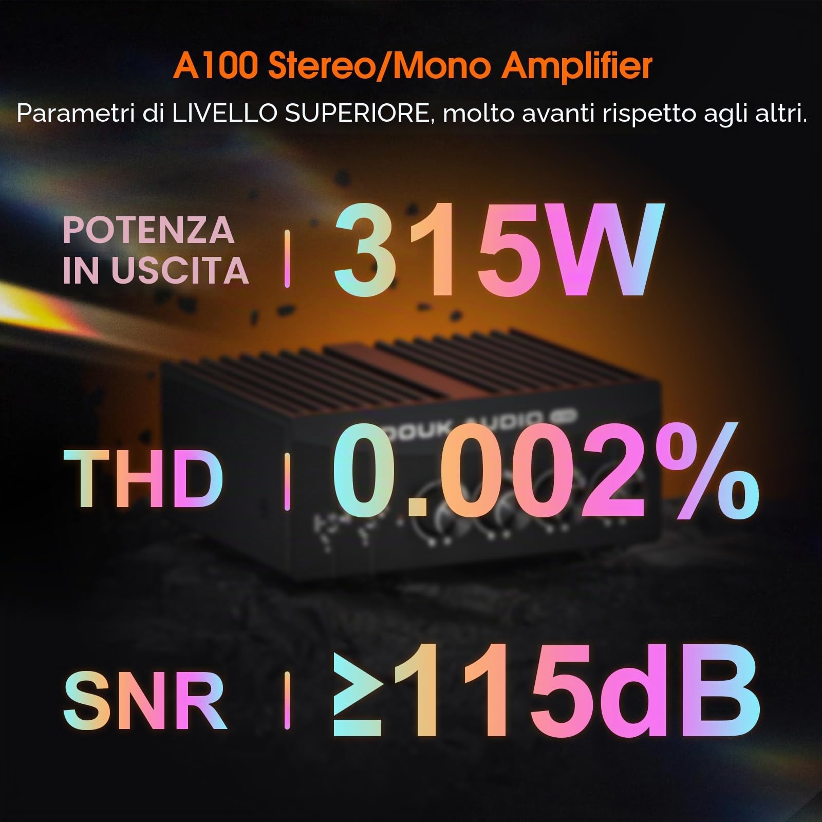 Douk Audio Amplificatore A100 TPA3255 300 Watt x2 digitale amplificatore di potenza stereo/mono canale SUB amplificatore per altoparlante domestico/subwoofer