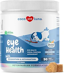 Coco & Luna Eye Health Support soft chews bottle