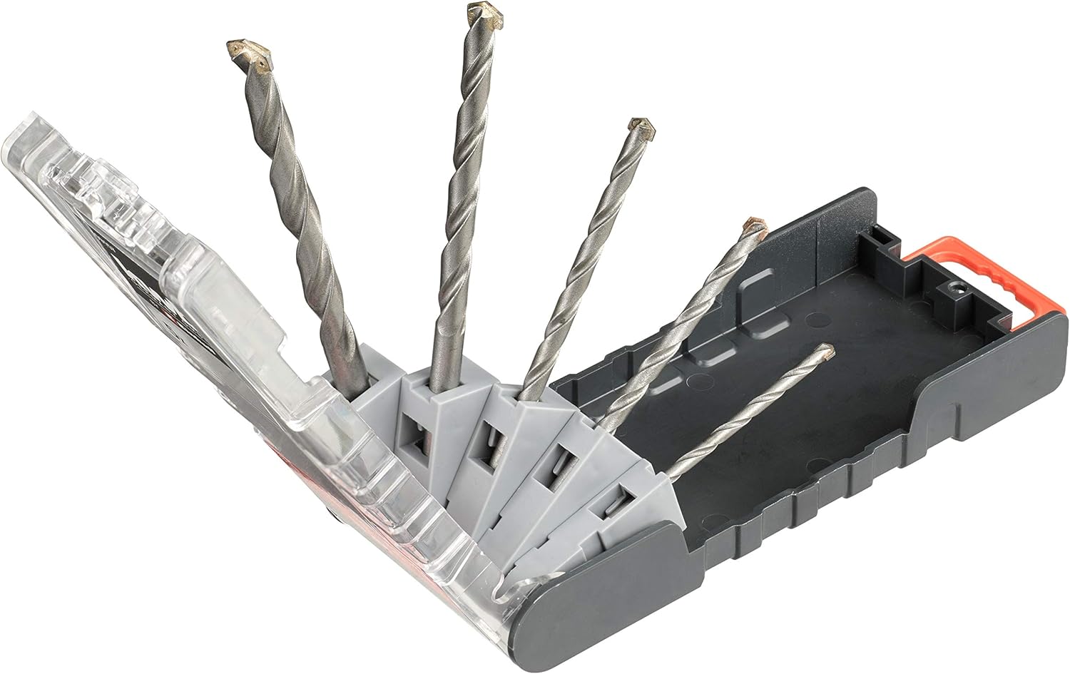 Original Einhell 15-Piece Drill Bit Set (Hammer Drill Accessories, Includes 5x Drill Bits for Wood, 5x Carbide Drills for Concrete, 5x HSS Drills for Steel)