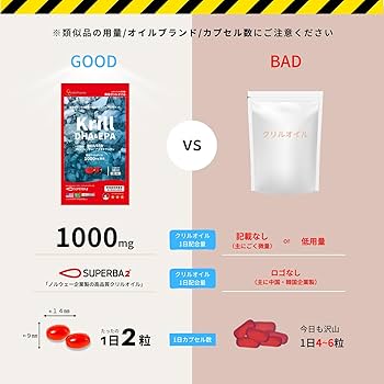 Amazon | 【AKI Pharma公式】 クリルオイル Krill DHA&EPA
