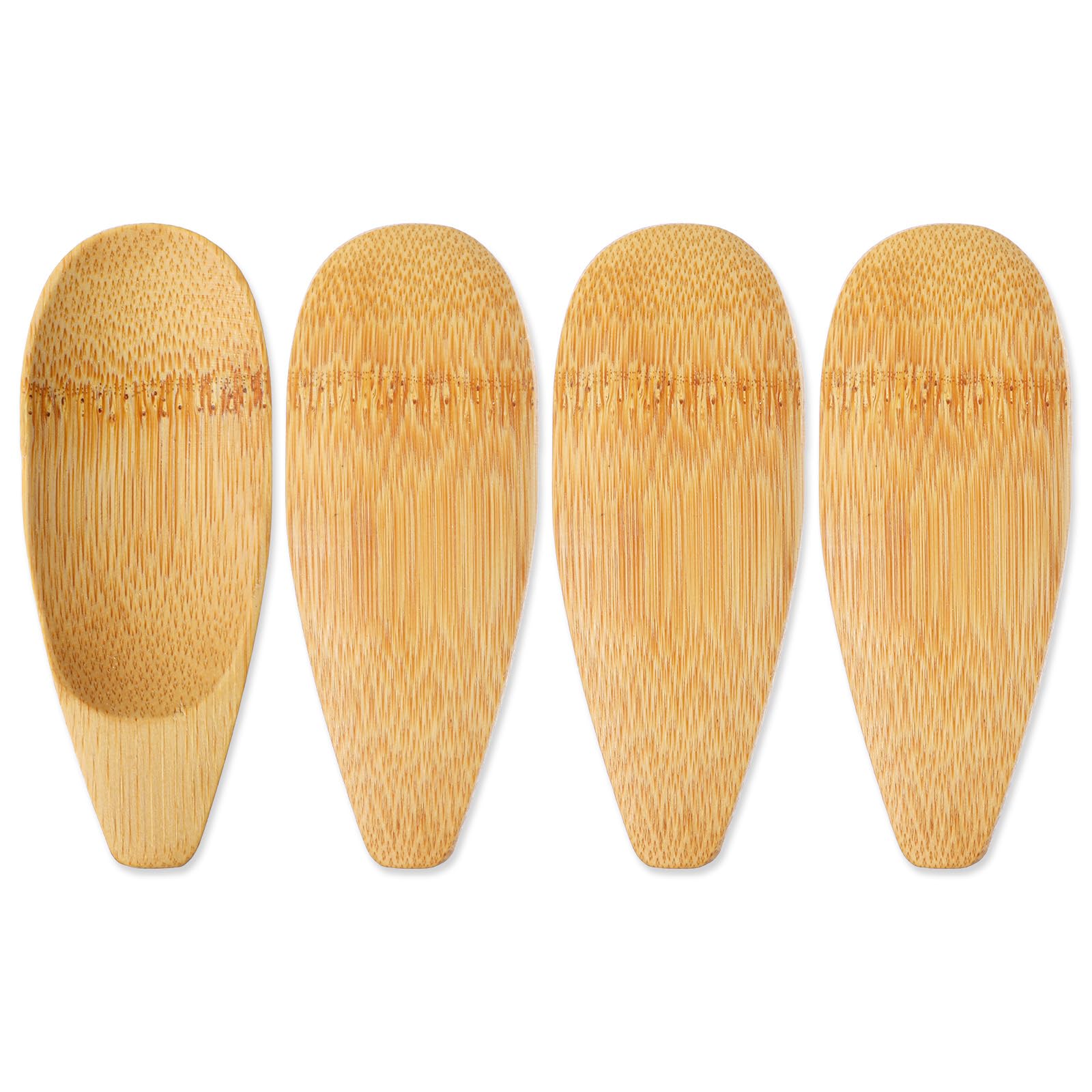 4Pcs Cream Applicators Shimmeroo Multi-functional Bamboo Lotion Applicator Cosmetic Spoon Applicator for Deodorant Cream Ointment 3 94x1 57inch